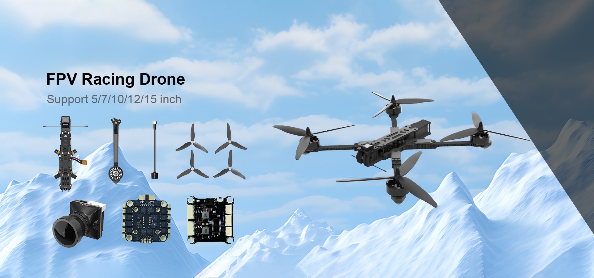 FPV drone 10 inch Carbon Fiber